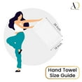 thumbnail image 4 of Ample Decor 100% Cotton Hand Towel for Bathroom Set of 8 - Highly Absorbent, Popcorn Textured -White - 18 X 28 Inch, 4 of 5