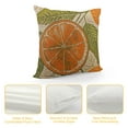 thumbnail image 4 of ONETECH Decorative Throw Pillow Cushion Covers Pattern Ink Orange Fruit Flowers Leaves Sketch Vintage Citrus in Pastel Colors Nature Slice Lime Square Pillow Cases for Car Bedroom, 4 of 5