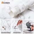 thumbnail image 3 of Revestimiento para estantes y cajones de cocina, papel antideslizante, impermeable, lavable, grueso, para armarios, despensas, estantes y baños (mármol, 30 x 3 m), 3 of 6