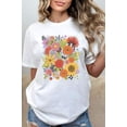 thumbnail image 5 of Flower Garden Spring Comfort Colors Graphic Tee T-Shirt, 5 of 5