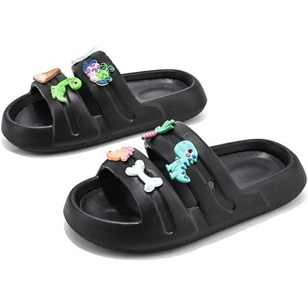

KAQ Kid s Garden Clogs Boys Girls Lightweight Open Toe Beach Pool Slides Sandals Little Baby Cute Shower Slipper Non-Slip Summer Slippers Water Shoes