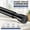 Black, variant on 1 Pack Adjustable Spring Tension Curtain Rod 17-41 Inch Black Extendable Non-Drilling Window Door Closet Curtain Rod