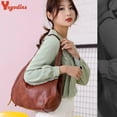 thumbnail image 4 of Vintage Women Hand Bag Designers Luxury Handbags Women Shoulder Tote Female Top-handle Bags Fashion Brand winered 28x12x30cm, 4 of 6
