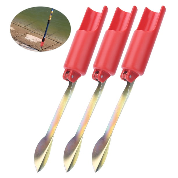 4PCS Red 32cm Foldable Fishing Rod Ground Inserted Holder Stand Pole  Bracket Tackle Accessory32x4x3.3x15.5cm 