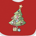 thumbnail image 4 of Inktastic Christmas Tree Boys or Girls Baby Bib, 4 of 4