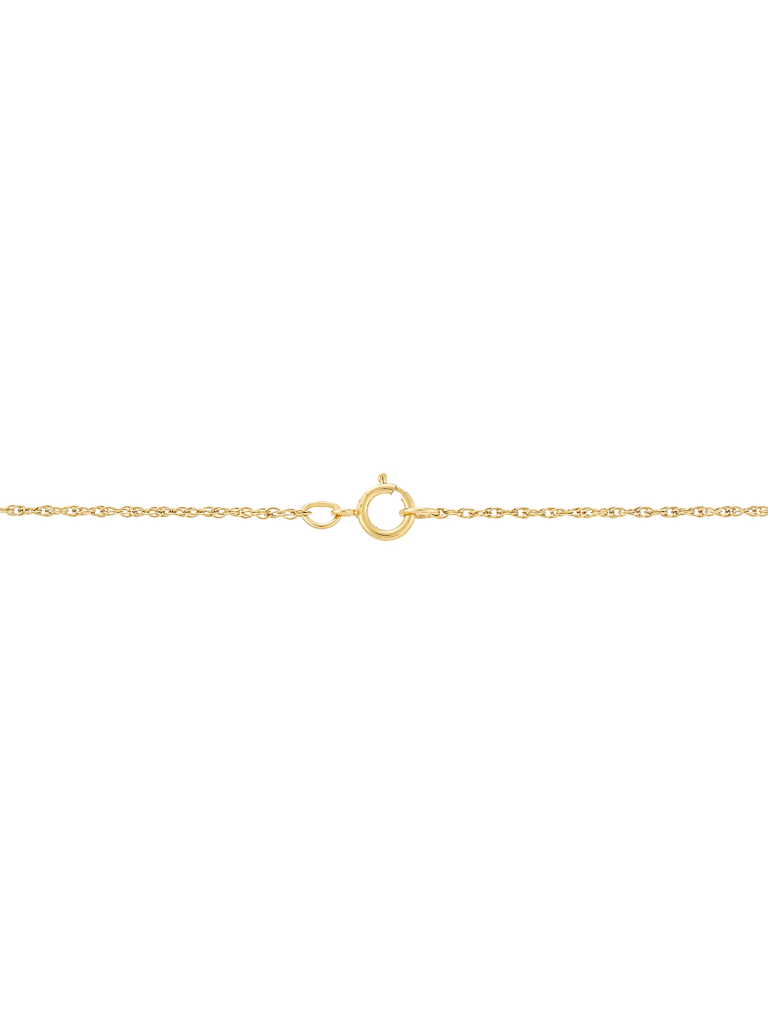 Brilliance Fine Jewelry 10K Yellow Gold Rhodium Love Hearts Circle on Gold Filled Necklace,18"