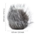 thumbnail image 1 of Acouto Microphone Wind Screen Furry,Outdoor Microphone Artificial Fur Cover Mic Windshield For Camera Recorder, 1 of 8