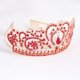 thumbnail image 3 of Zhuge Tiara de boda para novia, diadema de princesa, corona nupcial, joyería para el cabello con diamantes de imitación de cristal, decoración para novia, cumpleaños, graduación, boda (blanco), 3 of 5