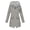 Gray, variant on Rain Jacket Womens Water Proof Lightweight Rain Coats Plus Size Adjustable Windbreaker Hiking Travel Trench Coats