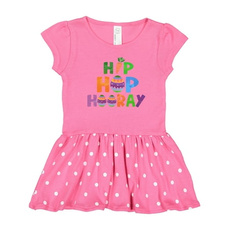 

Inktastic Easter Hip Hop Hooray with Eggs and Carrot Gift Toddler Girl Dress