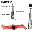 thumbnail image 4 of Ztto jt05 1 par de 1 par pedal plano impermeable polvo a prueba de polvo auto-lubricación 24 picos cambiantes Pedales Ciclo Ciclo Accesorios rojos Eigraketly OD002851-02B, 4 of 7