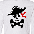 thumbnail image 4 of Inktastic Pirate Skull and Cross Bones Long Sleeve Youth T-Shirt, 4 of 5