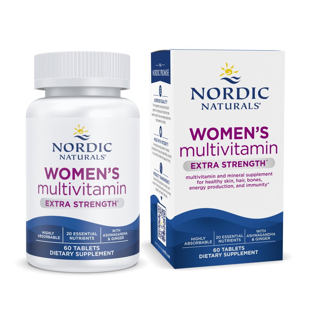 Nordic Naturals Women’s Multivitamin Extra Strength, Unflavored - 60 Count