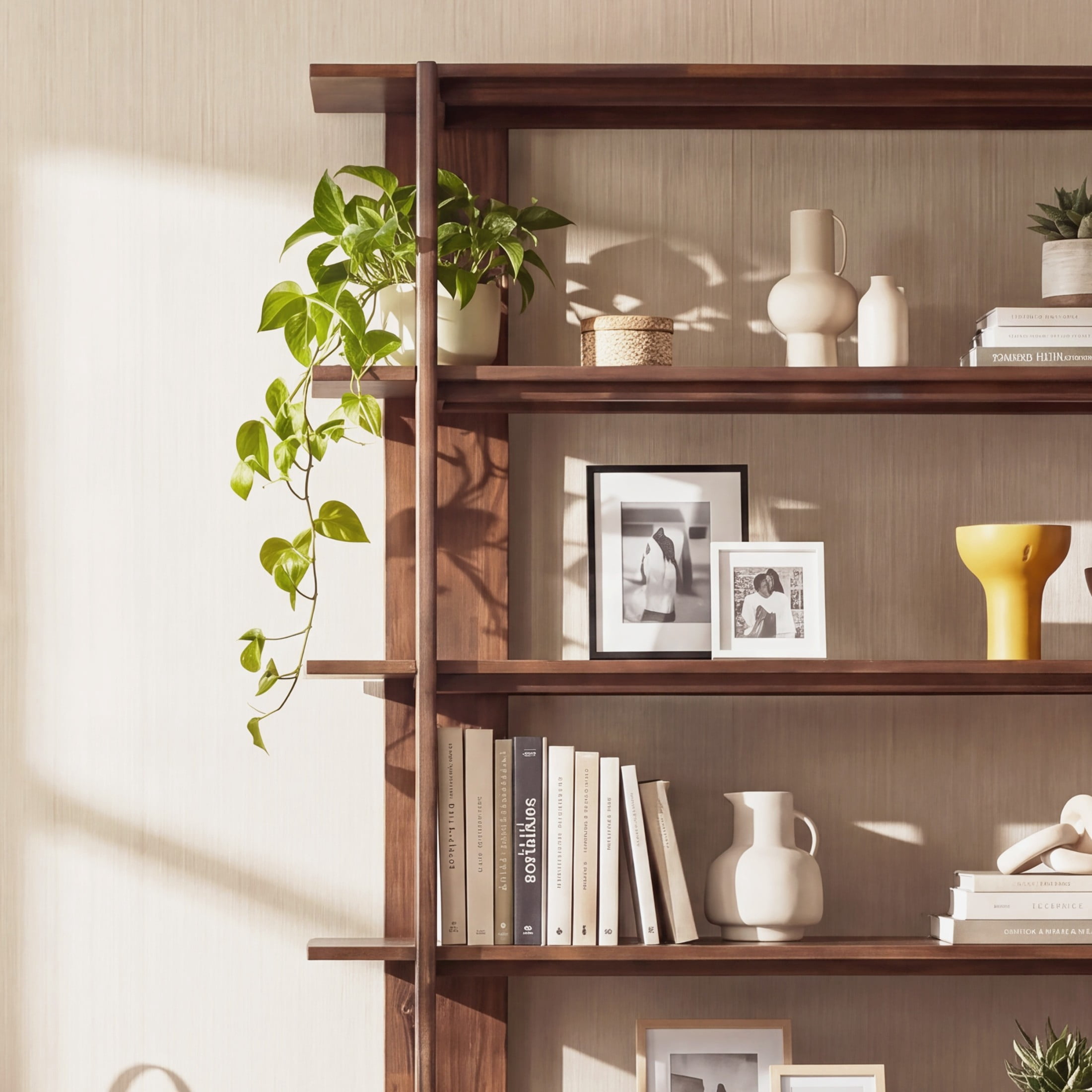 Christopher Knight Home Big 4-Tier Open Bookcase, 70.2" Solid Acacia Wood Large Display Bookshelf, Walnut Finish