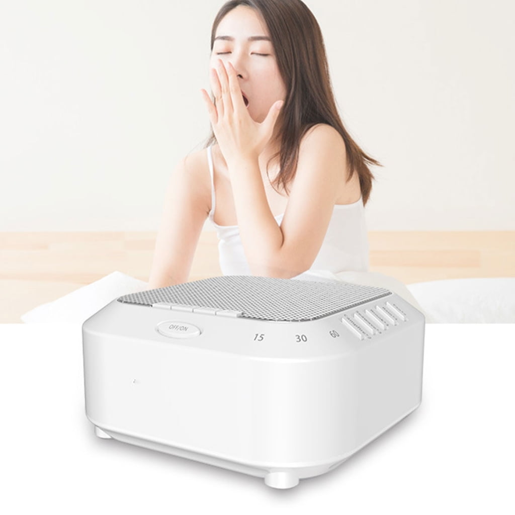 Zeiwohndc Portable White Noise Lamp Sleep Therapy Device Adjustable Timer Rechargeable