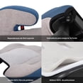 thumbnail image 5 of Asiento Elevador Coche Para Bebe Booster Carro Cojin Silla gris, 5 of 5