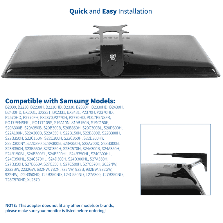 VESA Adapter for Compatible Samsung CF591 Series – VIVO - desk solutions,  screen mounting, and more