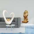 thumbnail image 2 of Figura de escritorio,Escultura de corazón para escritorio,oficina,decoración del hogar,Figura de león,Estante con estatua de león para escritorio,oficina,decoración del hogar,Figura, 2 of 8