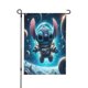 thumbnail image 1 of Bandera de jardín de temporada de Stitch Space Adventure, bandera de doble cara, bandera navideña para decoración navideña al aire libre., 1 of 8