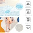 thumbnail image 3 of Yayeee Bath Rug for Bathroom Floor Non Slip Rectangle Fluffy Soft Absorbent Mat, 16"x24", Leopards Leaves, 3 of 7