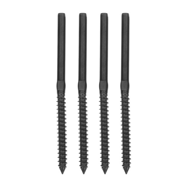 OUNONA 4Jgo Terminal Para Cable De Barandilla De Negro Con Múltiples En Escaleras Y