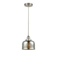 thumbnail image 2 of Innovations Lighting  Bell - 1 Light 8" Cord Hung Mini Pendant. Silver Plated Mercury/Satin Nickel, 2 of 5