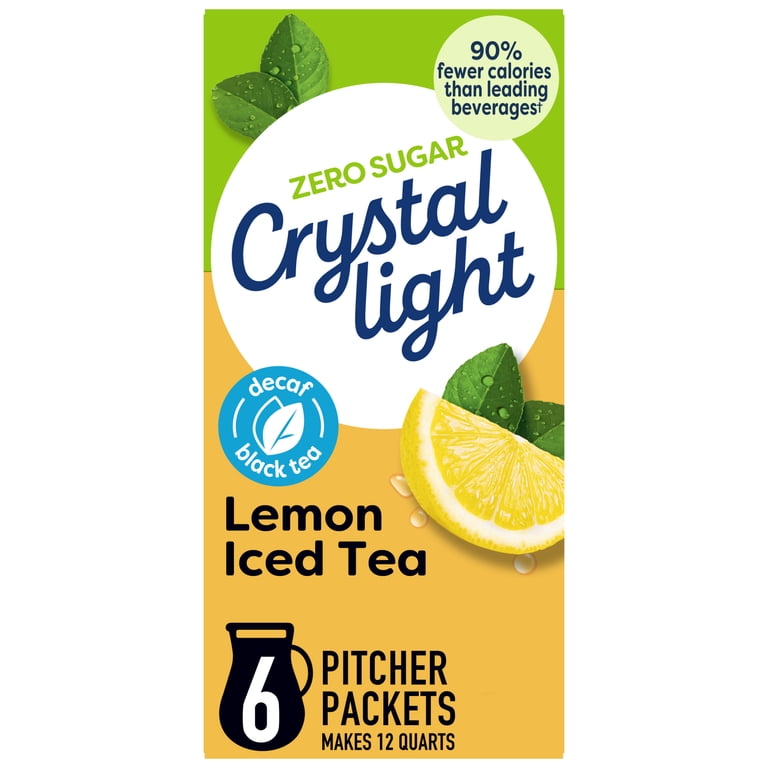 2 pack) Crystal Light Drink Mix, 6 Pitcher Packets, for Flavorful