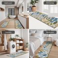 thumbnail image 5 of Blue Leaf and Vine Pattern Kitchen Rugs Sets Of 3,Kitchen Runner Rugs Non Skid Washable,Decorative Kitchen Floor Mats for Kitchen,Sink,Laundry,17"x30"+ 17"x47" + 17"x59", 5 of 6