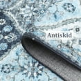 thumbnail image 5 of Hasoo Washable Living Room Area Rug 8x10 ft Large Modern Floral Soft Stain Resistant Indoor Blue Carpet, 5 of 5