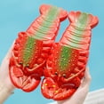 thumbnail image 5 of Toddler Boys Girls Cartoon Sandels Crayon Shaped Kids Slippers Funny Lobster Design Non Open Toe Waterproof Lightweight Breathable Shoes for Indoor Outdoor Summer Use, 5 of 5