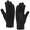 Black, variant on Mens Winter Gloves Touchscreen Warm Gloves for Men Cold Weather Knit Work Driving Gloves with Leather Palm Gifts