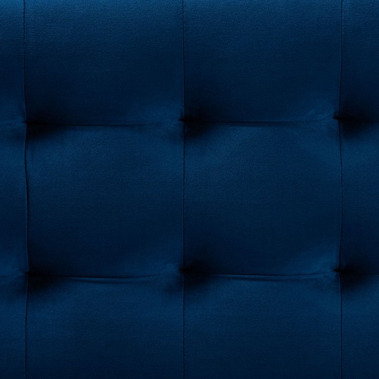 Baxton Studio Roanoke Modern and Contemporary Navy Blue Velvet