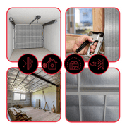 SEALTECH Heavy Duty 5mm Reflective Insulation Roll - Premium Foam Core Radiant Barrier for Energy Conservation -Commercial Grade Soundproofing Thermal Shield for Indoor and Outdoor Use (24 X 75)