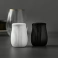 thumbnail image 4 of Thyme & Table 2 Piece Ceramic Salt and Pepper Shakers, Black, 4 of 9