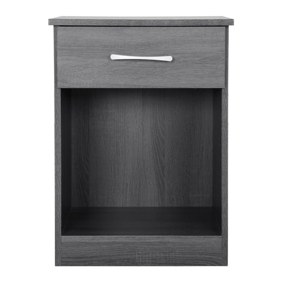 Lindsey 1-Drawer Gray Nightstand (24"H x 16"W x 18"D)