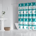 thumbnail image 2 of Sailboat Anchor Coastal Shower Curtain 72x84, Water-Resistant Chun Yafang Fabric with Hooks, Easy to Clean, Ideal for Nautical Decor in Bathrooms of All Sizes, 2 of 5