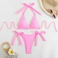 thumbnail image 1 of Traje de baño para mujer, moda, cómodo, color sólido, bikini, traje de baño de color liso para mujer, conjuntos de bikinis, trajes de baño para mujer, 1 of 6