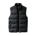 thumbnail image 3 of Frontwalk Men Sleeveless Vest Winter Warm Quilted Coats Full Zip Sleeveless Padded Jackets with Pocket for Outdoor Work Business, 3 of 8