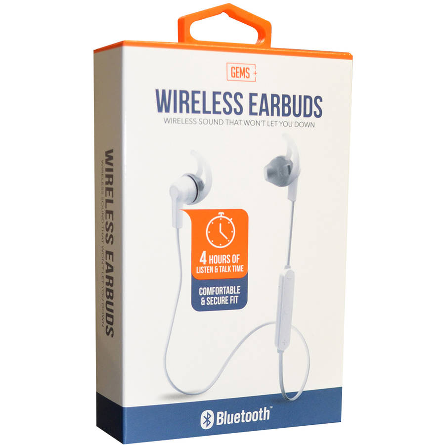 Bluetooth Earbuds, White
