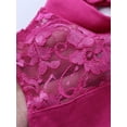 thumbnail image 6 of iiniim Kid Girls Floral Lace Leotard Halter Mock Neck Gymnastics Ballet Dance Leotard Activewear One Piece Dancewear, 6 of 7