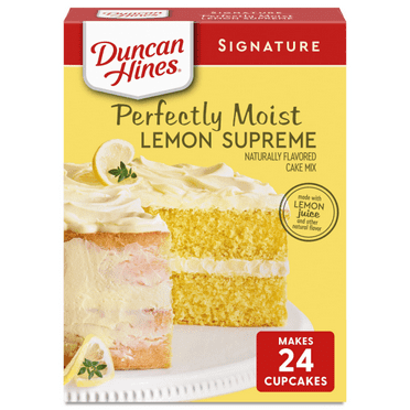 Pack of 2 Duncan Hines Signature Perfectly Moist Lemon Supreme Lemon Cake Mix, 15.25 oz
