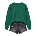thumbnail image 6 of Womens Sweatshirt Casual Coffee Ghost Pumpkin Graphic Crew Neck Long Sleeve Pullover Cutecore Streetwear Halloween Top Fall Spring Outfits Dark Green L, 6 of 6