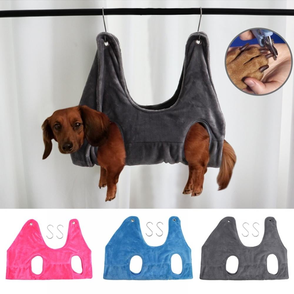 Dog Hammock For Nail Trimming, Pet Grooming Hammock Helper Cat Thicken  Restraint Puppy Dog Cat Nail Clip Trimming Bathing Bag with 2 S-shaped  Hooks - Walmart.com