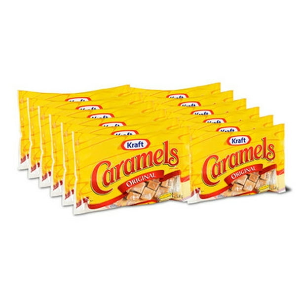 Kraft Original Caramels Candy, 340g/12 oz., (12pk) {Imported from