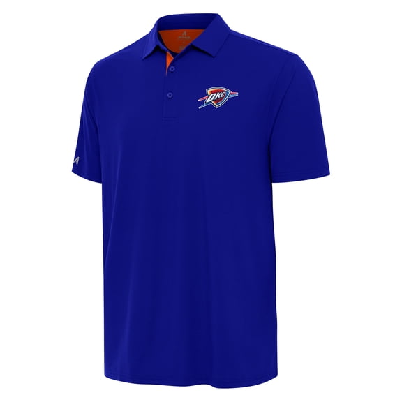 Men's Antigua Blue Oklahoma City Thunder Era Polo