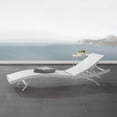 thumbnail image 2 of Glimpse Outdoor Patio Mesh Chaise Lounge Chair (3300-WHI-WHI), 2 of 7