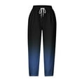 thumbnail image 4 of QATAINLAV Capri Pants for Women Fashion Gradient Print Capris with Pockets Casual Loose Crop Trousers Vacation Outfits Blue XXXL My Orders Placed By Me, 4 of 6