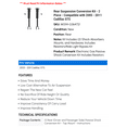 thumbnail image 2 of Rear Suspension Conversion Kit - 2 Piece - Compatible with 2005 - 2011 Cadillac STS 2006 2007 2008 2009 2010, 2 of 2