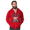 thumbnail image 3 of Street Fighter Ryu's Gym Workout Men Big & Tall Zip Hoodie Brisco Brands 3X, 3 of 5