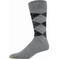 thumbnail image 2 of Gold Toe Men's Campbell Crew Socks, 6 Pairs, Grey Marl, Black, Charcoal, Shoe Size: 12-16, 2 of 4